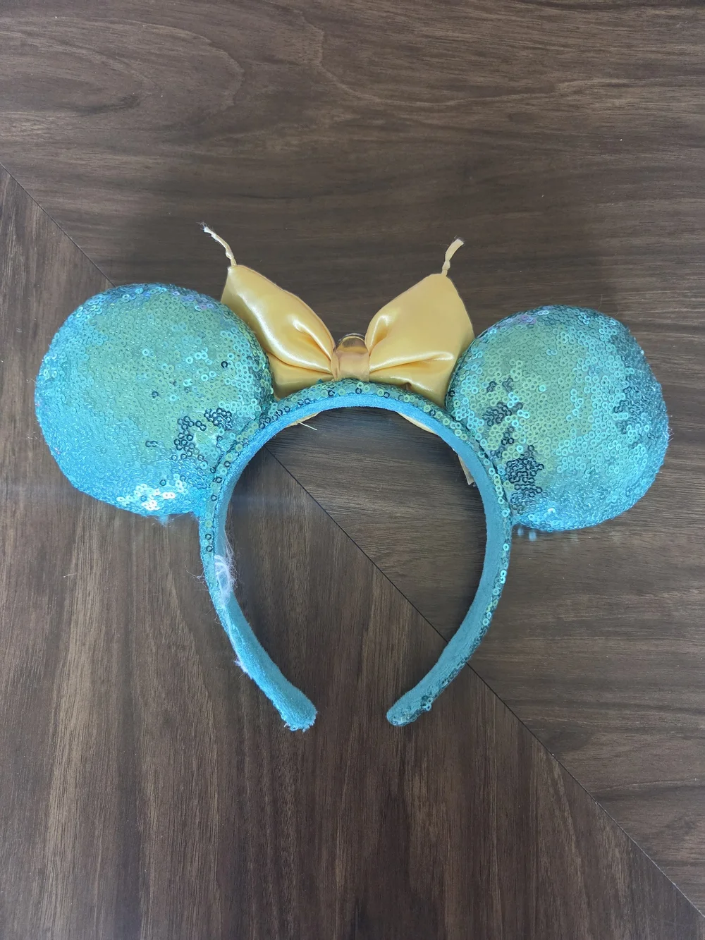 Disney~  JASMINE ~ Aladdin Magic Carpet Bow~ SEQUINED MINNIE EARS ~Headband